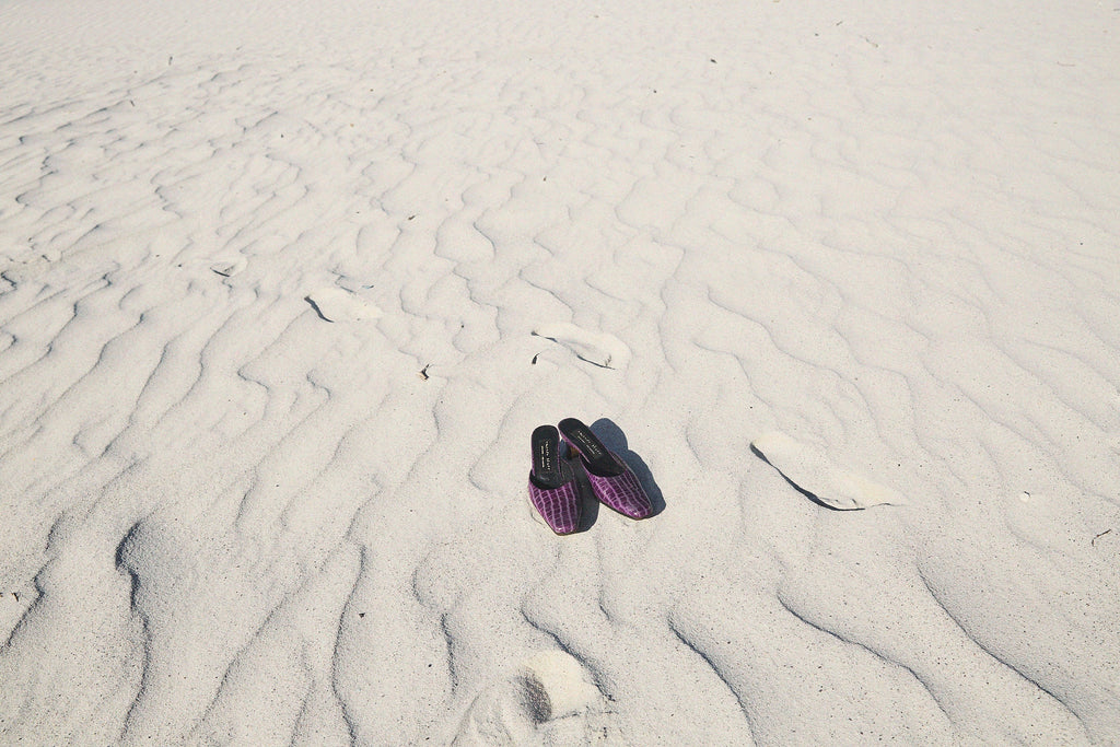 vintage heels on a beach in cape town