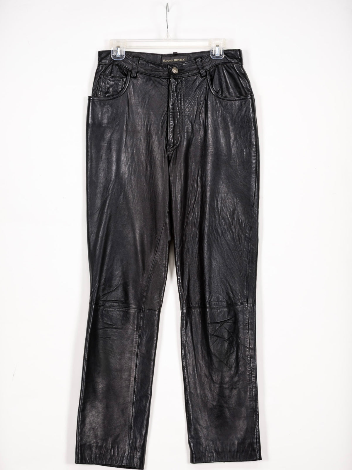 Banana Republic Black Leather Pants