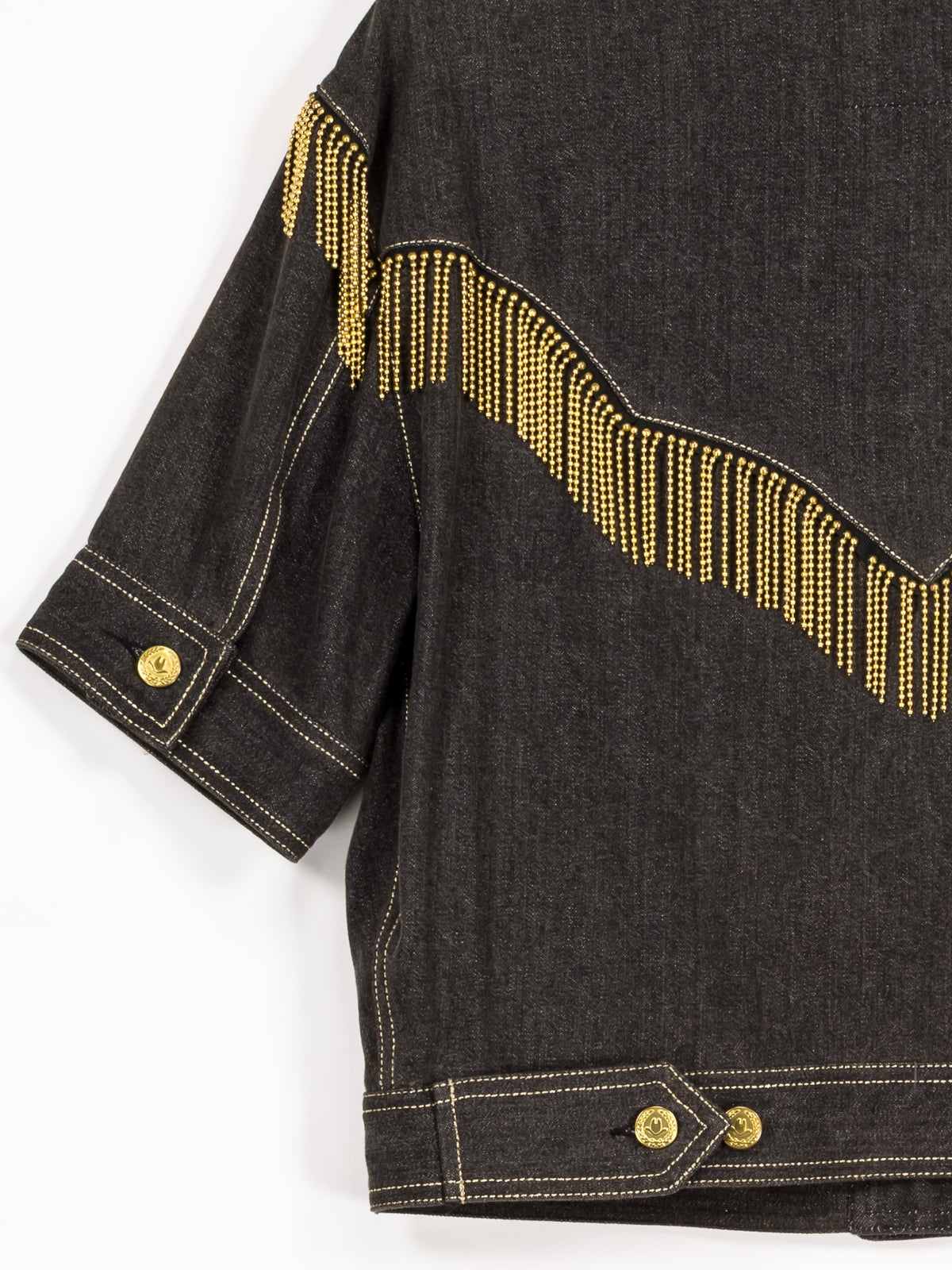 Moschino Jeans Embellished Denim Jacket