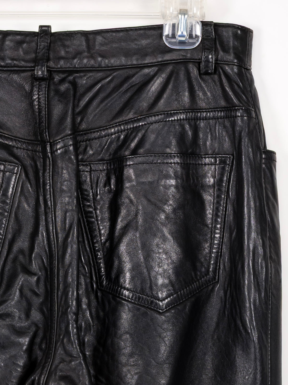 Banana Republic Black Leather Pants
