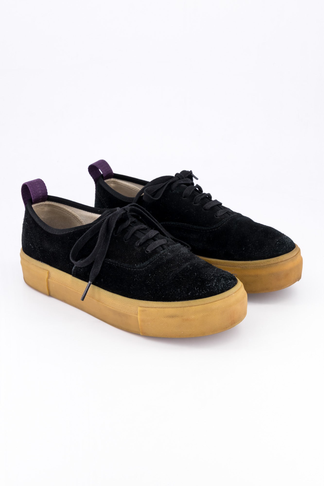 Eytys Black Suede Low-Top Sneakers