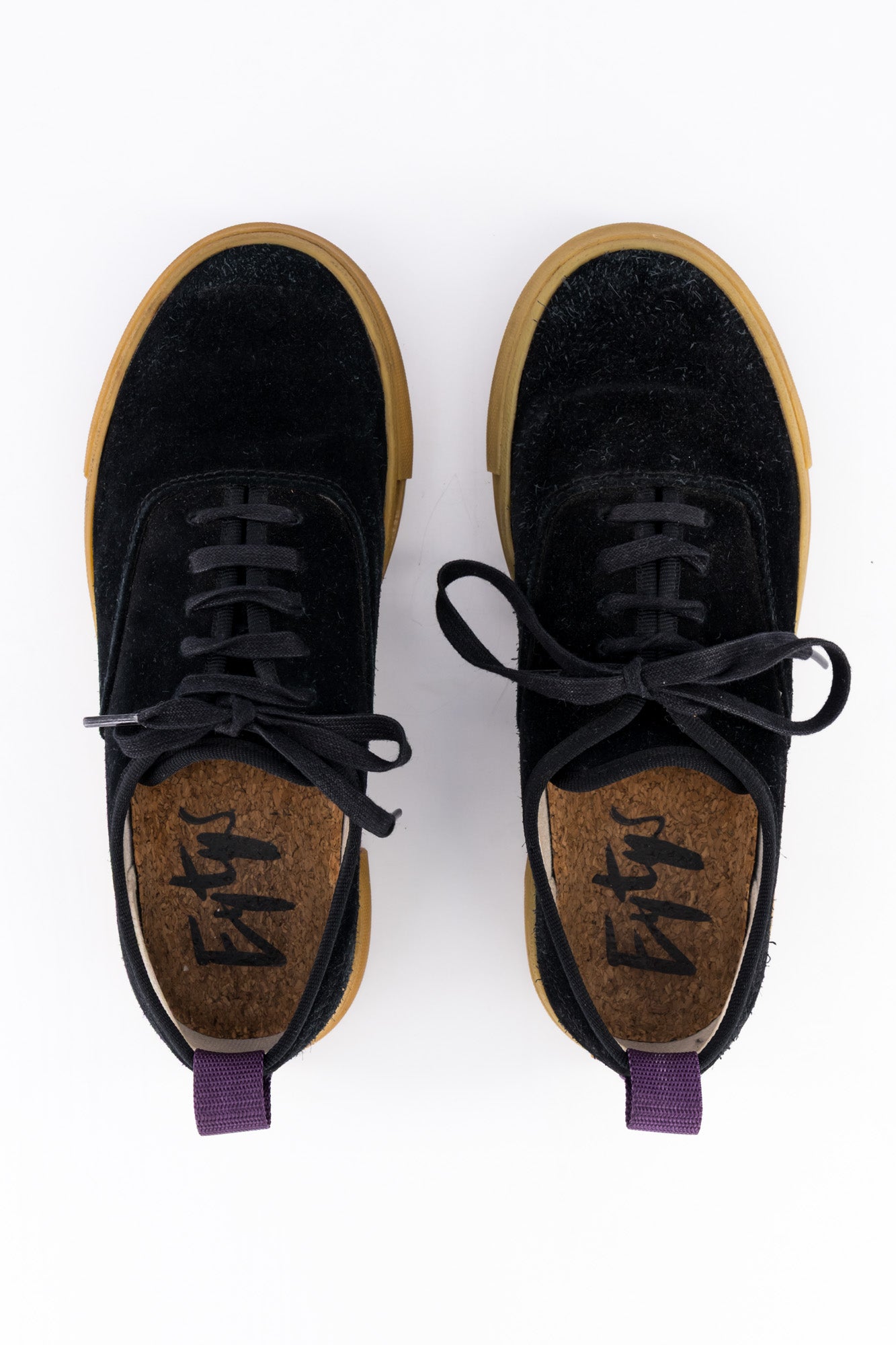 Eytys Black Suede Low-Top Sneakers