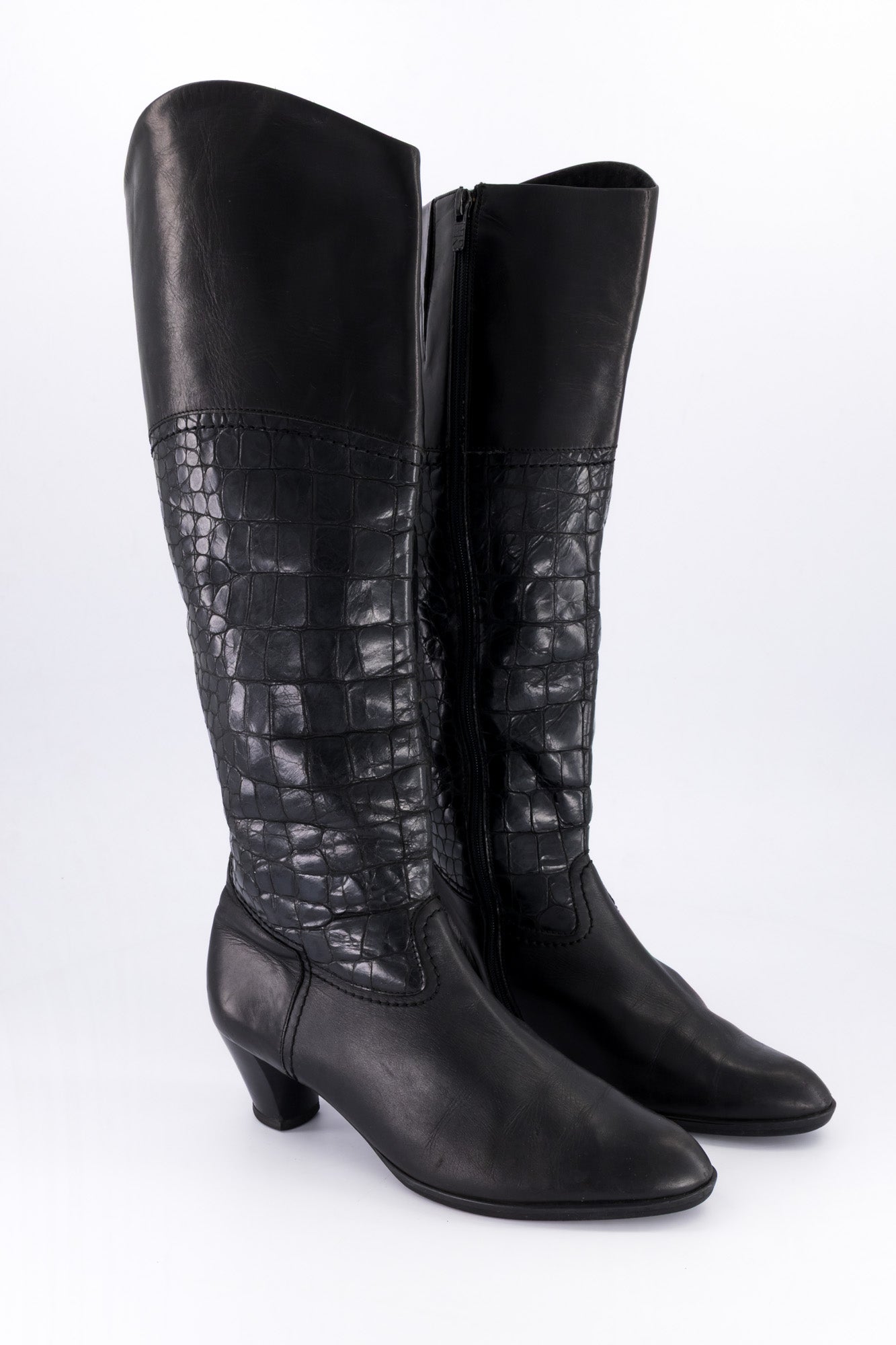 Knee High Leather Boots