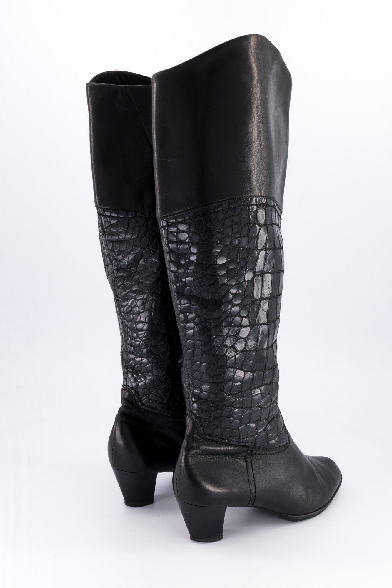 Knee High Leather Boots