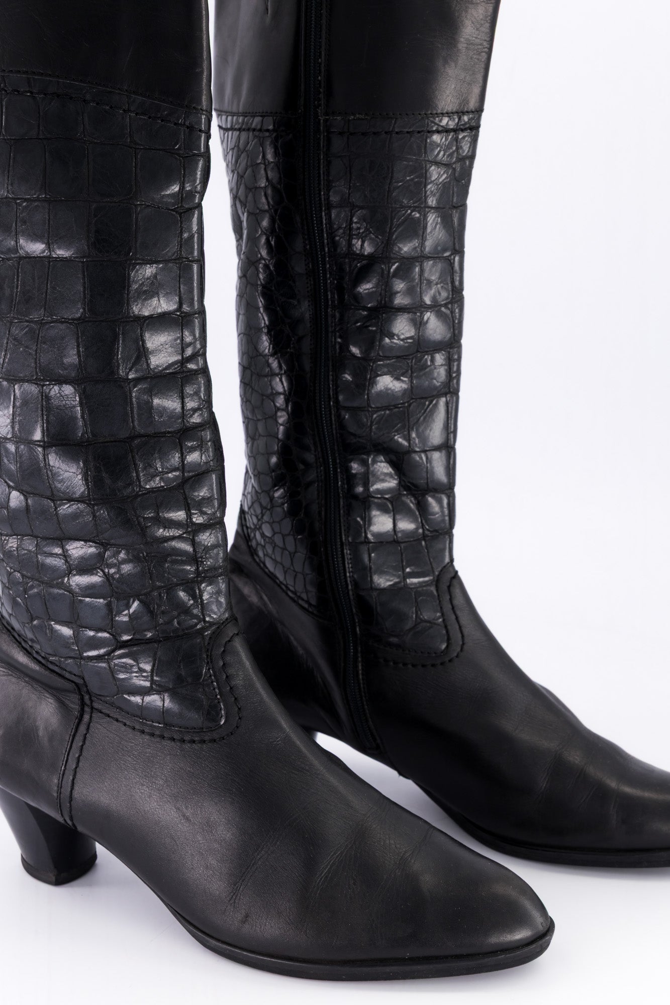 Knee High Leather Boots