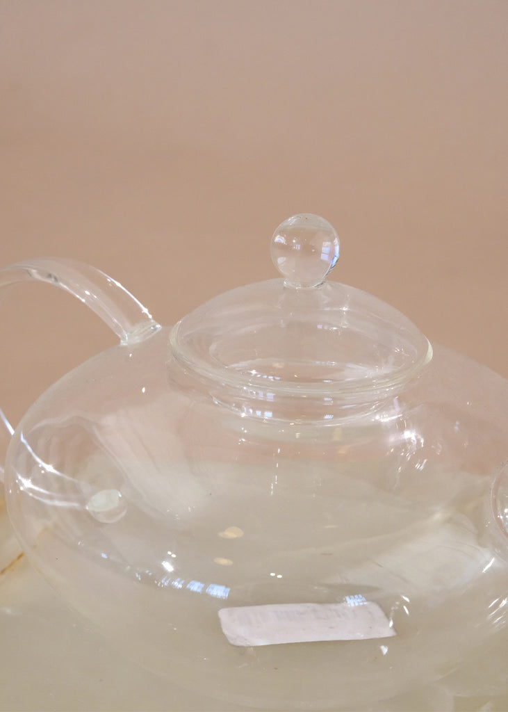 Glass Tea Pot with Strainer Large